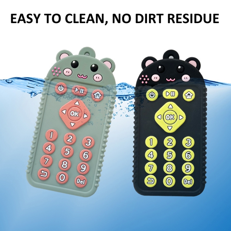 Cartoon Reomte Baby Teething Toys Silicone Baby Teether for Newborn Toddlers Infants, Puppy Black, Puppy Blue, Puppy Green, Bunny Black, Bunny Blue... - Image 7