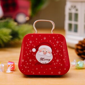 Christmas Decorations Handbag-shaped Candy Box Children Gift Iron Box, A, B, C, D, E