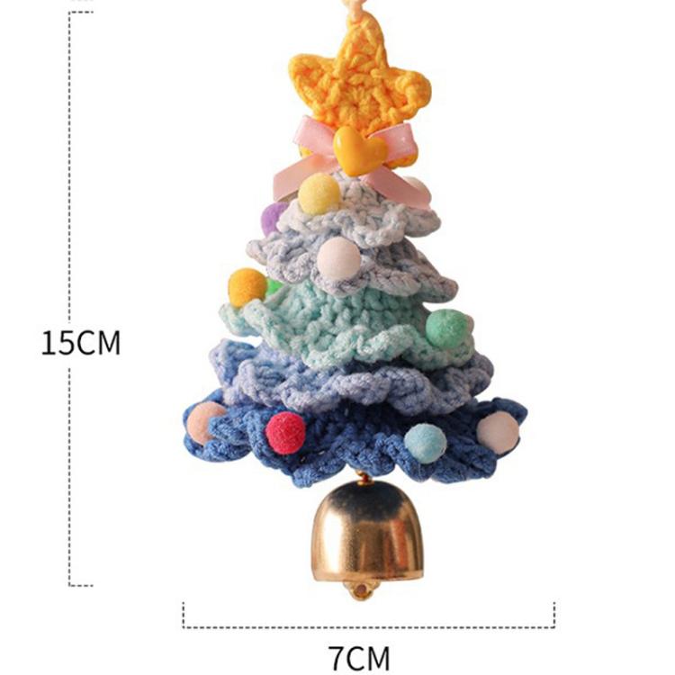 Crocheted Christmas Tree Hanging Ornaments Christmas Tabletop Decorations - Image 5