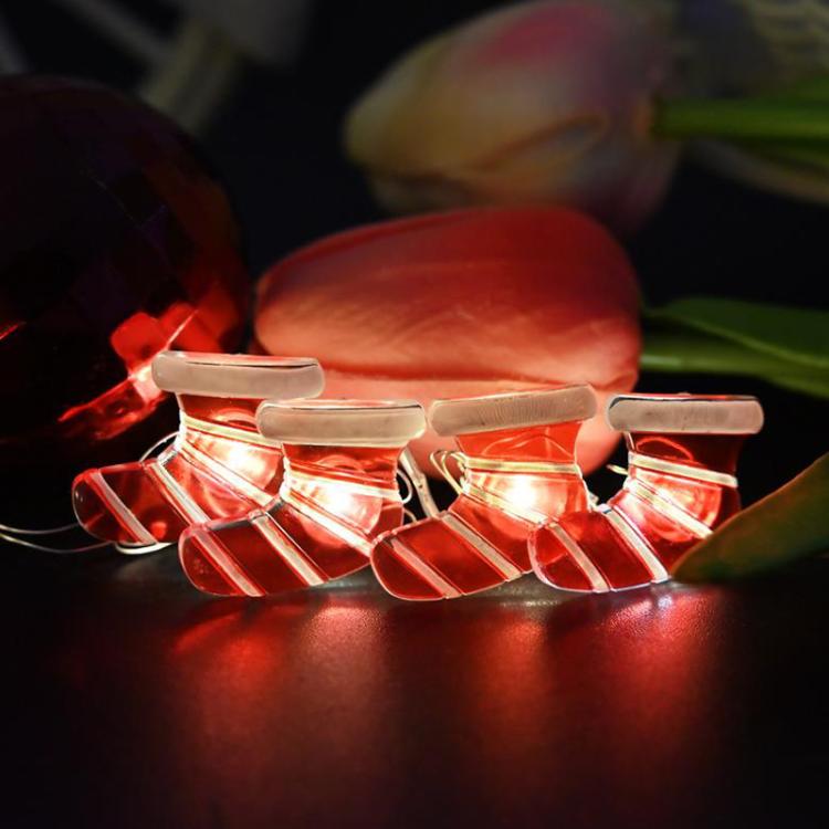 LED Christmas Decoration Sock Light Holiday Ambience Christmas Tree Lights String, 2m 20 Lights, 5m 50 Lights - Image 3