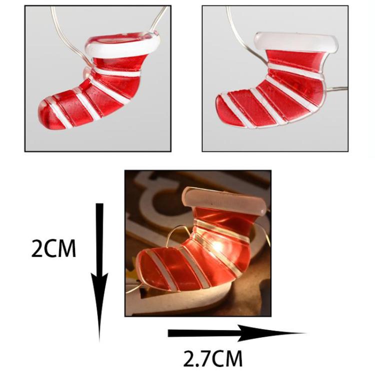 LED Christmas Decoration Sock Light Holiday Ambience Christmas Tree Lights String, 2m 20 Lights, 5m 50 Lights - Image 9