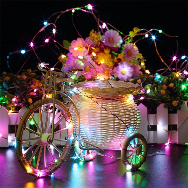 22m 200 LEDs Solar Powered Home Garden Copper Wire String Fairy Light Outdoor Christmas Party Decor Strip Lamp with 8 Modes, RGB, White Light... - Image 5