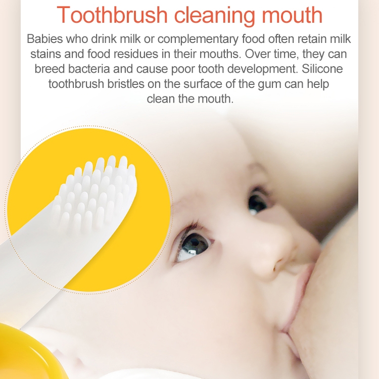 3 PCS Baby Silicone Training Toothbrush Banana Shape Safe Toddle Teether Chew Toys Teething Ring Gift for Infant Baby Chewing, Yellow-B - Image 7