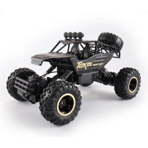 HD6026 1:12 Large Alloy Climbing Car Mountain Cross-country Four-wheel Drive Remote Control Car Toy, Size: 37cm, HD6026 1:12(Black)...