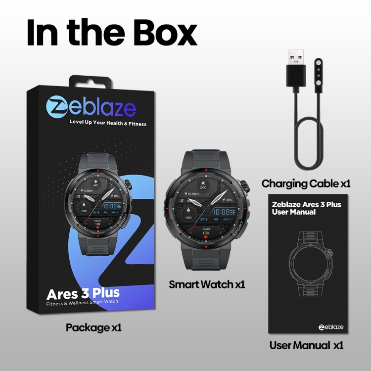 Zeblaze Ares 3 Plus 1.43 inch Fitness & Wellness Smart Watch Supports 24H Health Monitoring - Image 13