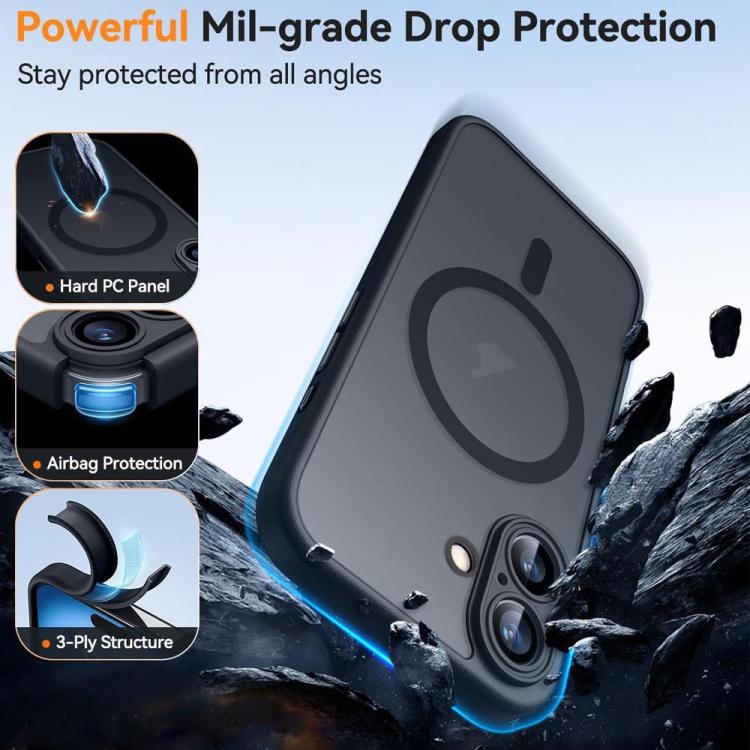 XDcase Skin Feel Magnetic Frosted Phone Case with Lens Film, For iPhone 17 Pro Max, For iPhone 17 Pro, For iPhone 17, For iPhone Air - Image 4