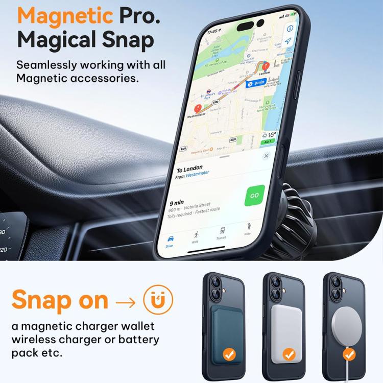 XDcase Skin Feel Magnetic Frosted Phone Case with Lens Film, For iPhone 17 Pro Max, For iPhone 17 Pro, For iPhone 17, For iPhone Air - Image 5