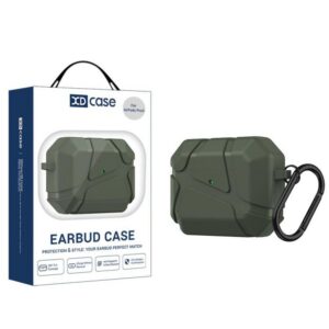 XDcase Football-style Security Lock TPU Earbud Case with Hook, For AirPods Pro 3, For AirPods 4, For AirPods Pro 2 / 1