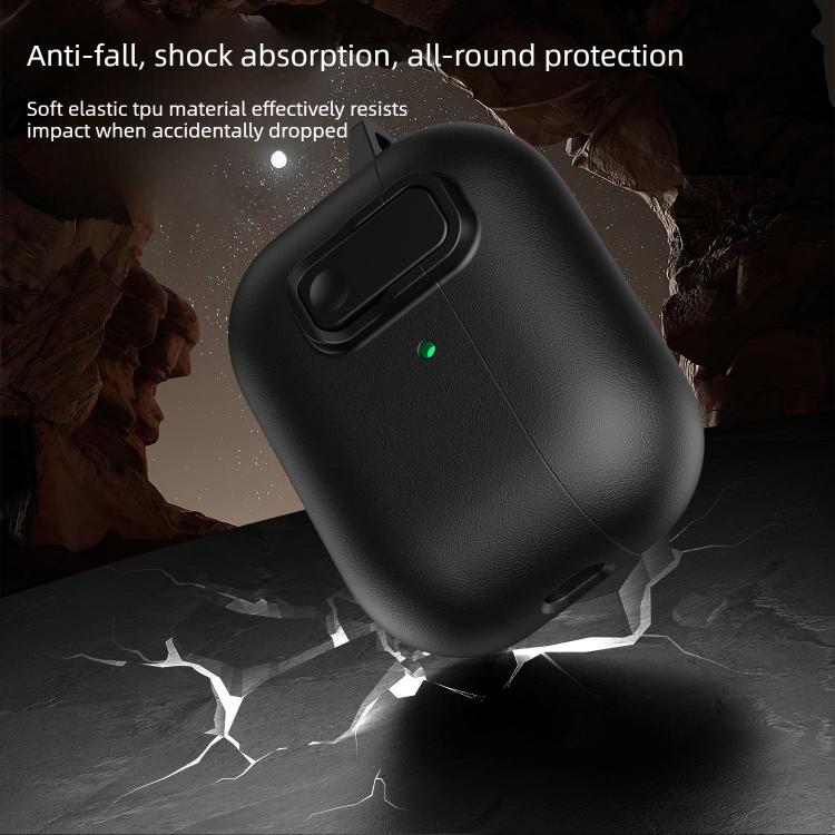 XDcase Faux Leather Texture Security Lock TPU Earbud Case, For AirPods Pro 3, For AirPods 4, For AirPods Pro 2 / 1 - Image 7