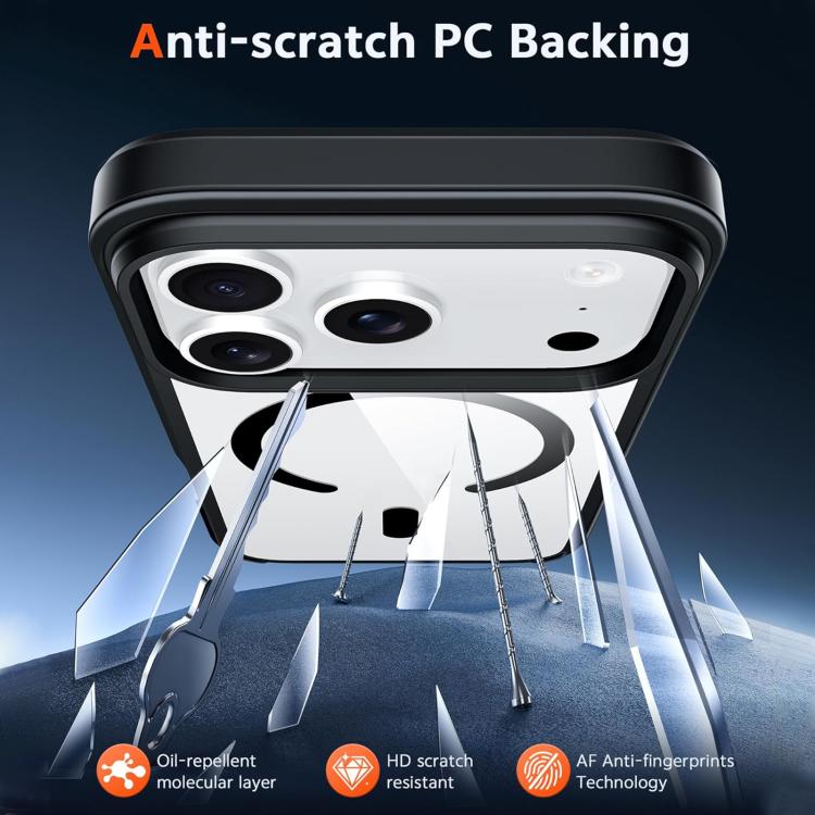 XDcase JINDUN Clear Cover Independent Metal Button Magnetic Phone Case, For iPhone 17 Pro Max, For iPhone 17 Pro, For iPhone 17 - Image 5