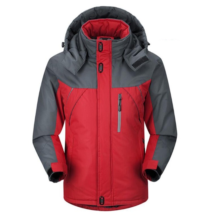 Men Winter Thick Fleece Waterproof Outwear Down Jackets Coats, L, XL, XXL, XXXL, XXXXL, XXXXXL - Image 4