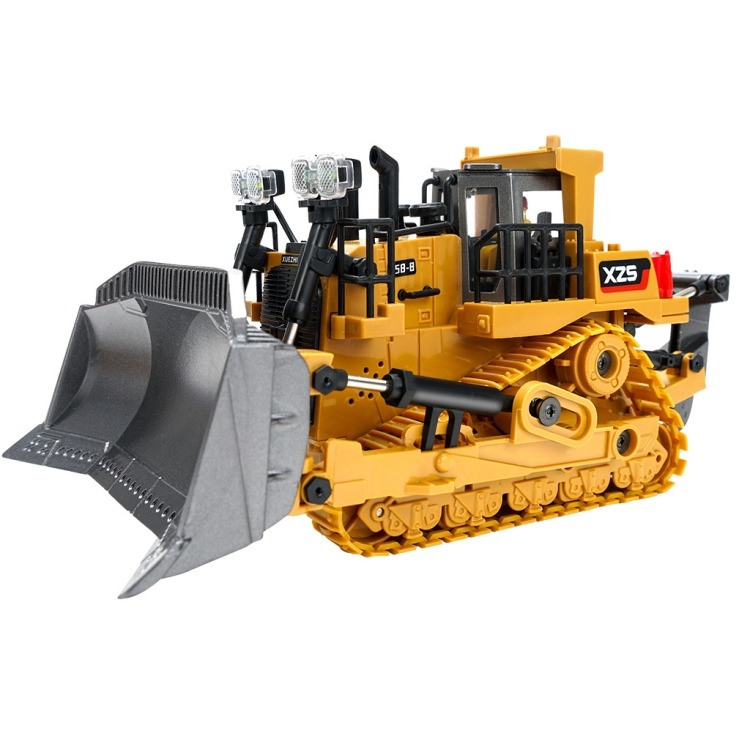 2.4G Remote Control Nine-Channel Crawler Heavy Bulldozer Children Remote Control Toy Alloy Excavator, 1031 Alloy Excavator - Image 2