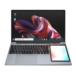 UNIWA ULAP Q15ZR Laptop, 16GB+512GB, 15.6 inch and 7 inch Dual Display Windows 11 Intel Alder Lake N100 Octa Core, AU Plug, 16GB+512GB