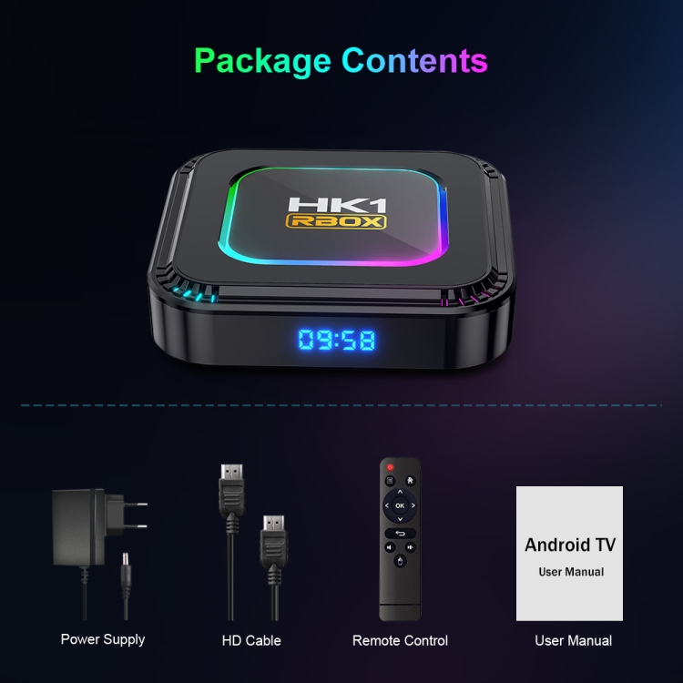 HK1 RBOX K8 8K Android 13.0 Smart TV Box with Remote Control, RK3528 Quad-Core, 2GB+16GB, 4GB+32GB, 4GB+64GB, 4GB+128GB - Image 13