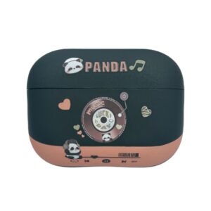 Panda Records Pattern Earbuds Box Frosted TPU Case, For AirPods Pro 2, For AirPods 3, For AirPods Pro, For AirPods 2 / 1