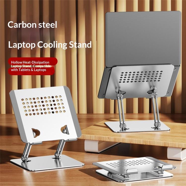 0031 For Laptop / Tablet Cooling Metal Support Adjustable Height Angle Desktop Stand, Basic Edition - Image 3