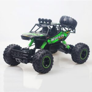 HD6026 1:12 Large Alloy Climbing Car Mountain Cross-country Four-wheel Drive Remote Control Car Toy, Size: 37cm, 6255 2.4GHz 1:16(Green)...