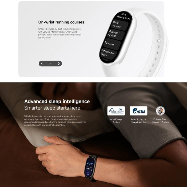 Original Xiaomi Smart Band 10, 1.72 inch AMOLED Screen 5ATM Waterproof Smart Watch, Support Blood Oxygen / Heart Rate Monitor, Smart Band 10 Black... - Image 11